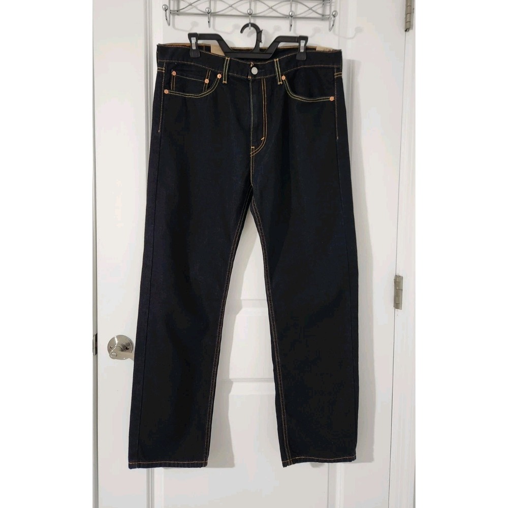 Levi's 505 Eco Regular Fit Zip‎ Fly Straight Leg Men's Blue Jeans Pants 36X30